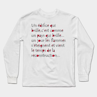 text notre dame Long Sleeve T-Shirt